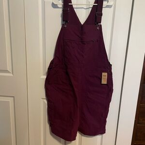 Duluth Trading Co Purple Short Overalls